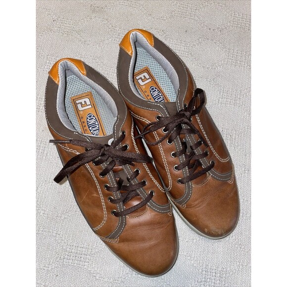 Footjoy Men’s Casual Shoes Size 9 M Brown Leather Golf Athleisure Outdoors main image 8